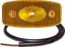 PROPLAST Seitenmarkierungsleuchte LED gelb  m. Rückstrahler, 0,5 m Kabel, 12 V