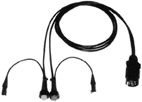 ASPÖCK Anschlusskabel, 8 m, 7-polig, 5-polige BV 2 x Abgang 0,2 m Kabel m. SV