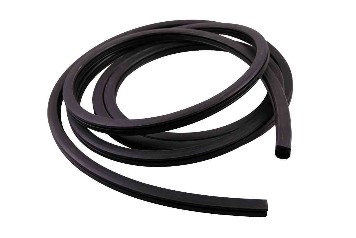 Gummidichtung, f. Deckel-/Aluminiumprofile schwarz, (Meterware), VPE: 100 m Rolle Gummidichtung, f. Deckel-/Aluminiumprofile schwarz, (Meterware), VPE: 100 m Rolle