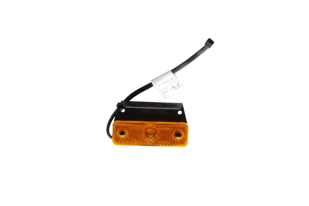 ASPÖCK Sidepoint Seitenmarkierungsleuchte gelb  m. Rückstrahler, Halter 90° n. v., 0,3 m DC-Kabel ASPÖCK Sidepoint Seitenmarkierungsleuchte gelb  m. Rückstrahler, Halter 90° n. v., 0,3 m DC-Kabel