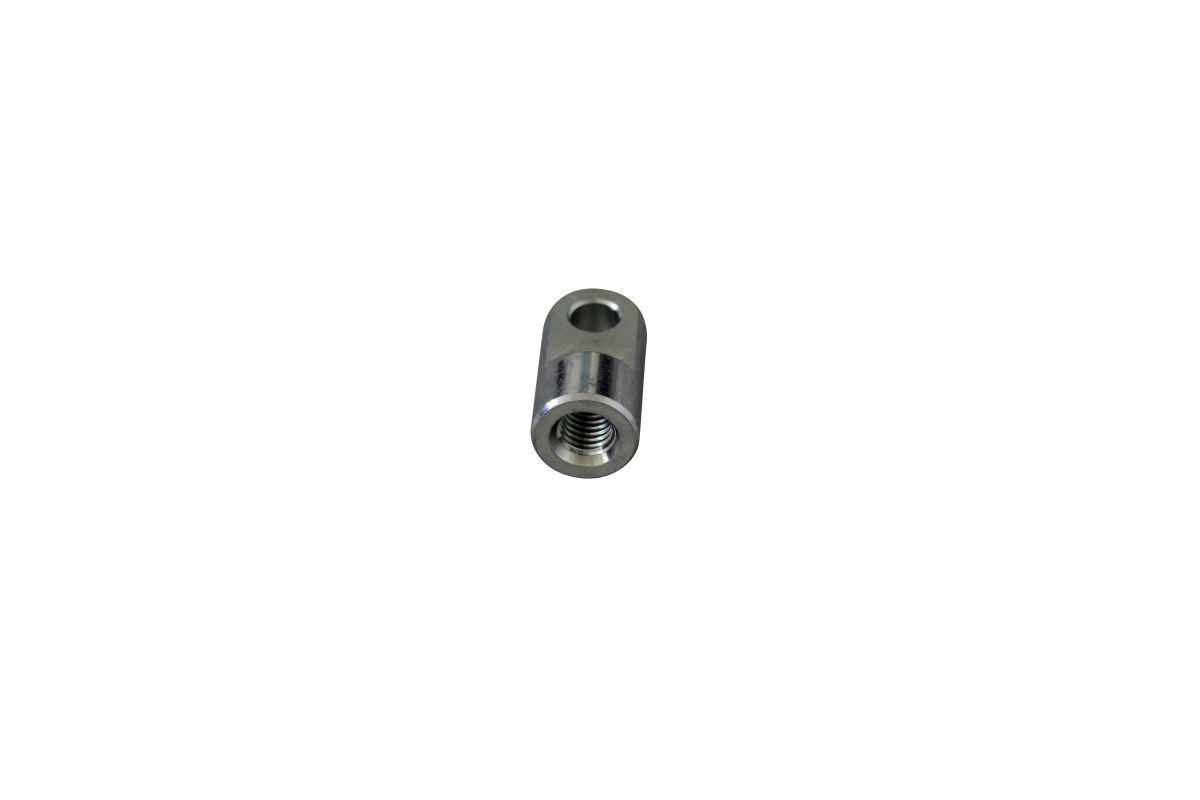 Auge m. Bund M10, Ø 8,1 mm, wirksame Länge 27 mm Breite Auge Ø 18 mm, Breite Bohrung 10 mm Auge m. Bund M10, Ø 8,1 mm, wirksame Länge 27 mm Breite Auge Ø 18 mm, Breite Bohrung 10 mm