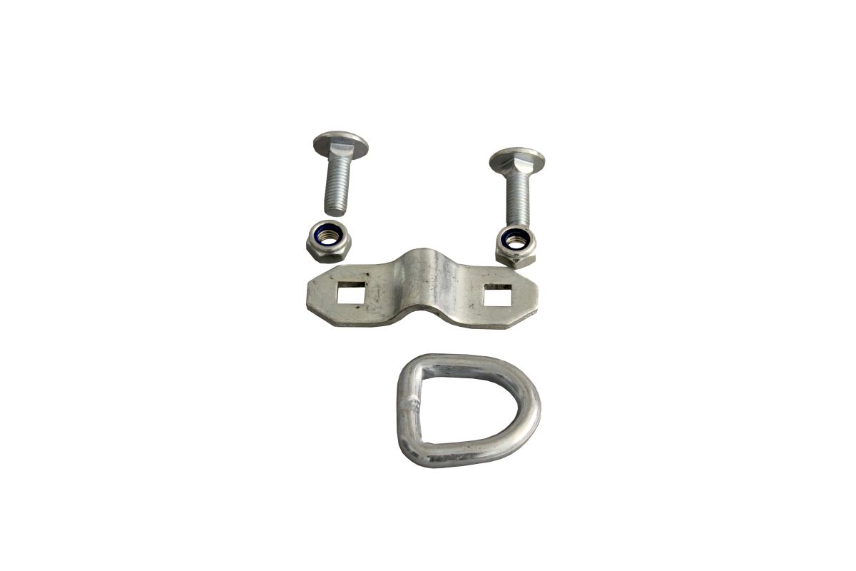 Lasche u. Ring, Gr. 1, 800 daN m. Schrauben, Löcher Ø 10mm Lasche u. Ring, Gr. 1, 800 daN m. Schrauben, Löcher Ø 10mm