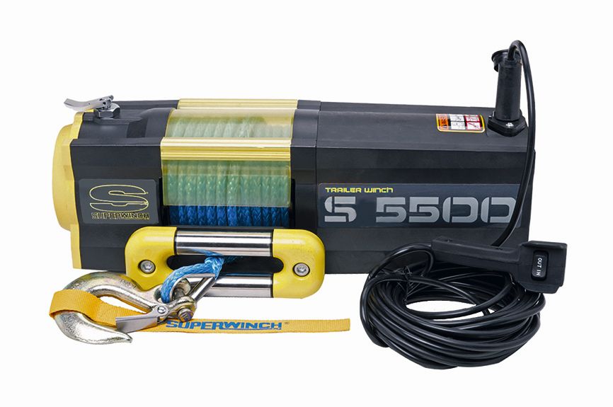 SUPERWINCH S5500 SR 2494 kg, 12 V, Synthetikseil