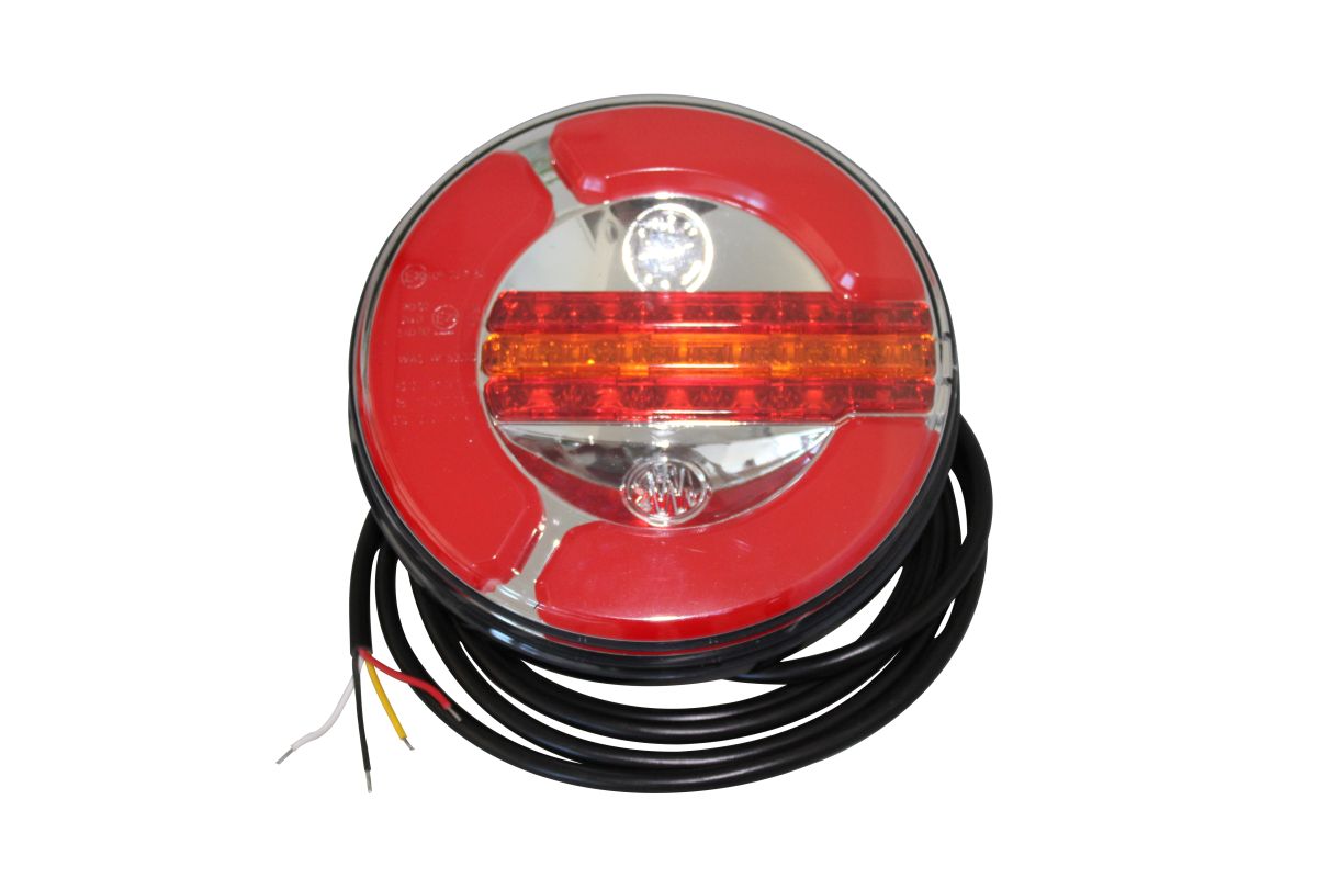 Rückleuchte LED Ø 142 mm WAS 153 DD, Kabel 2 m