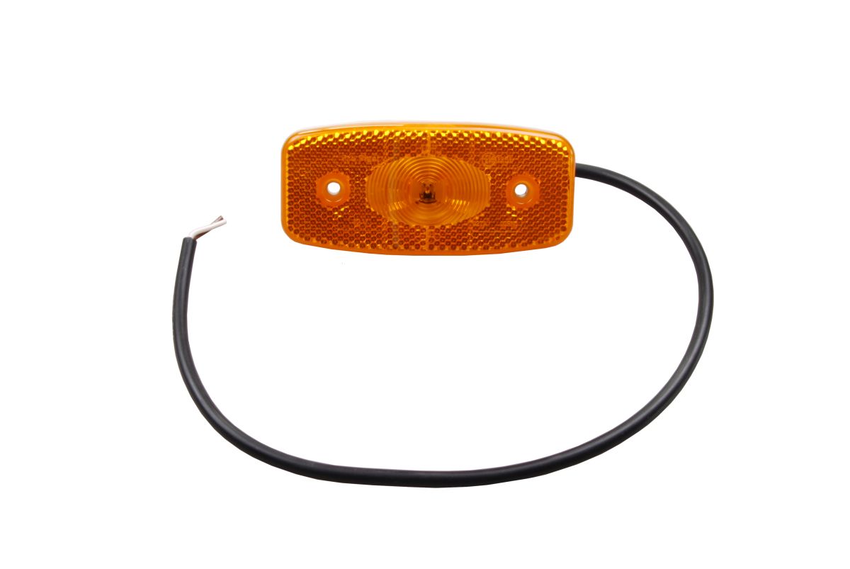 PROPLAST Seitenmarkierungsleuchte LED gelb  m. Rückstrahler, 0,5 m Kabel, 12 V