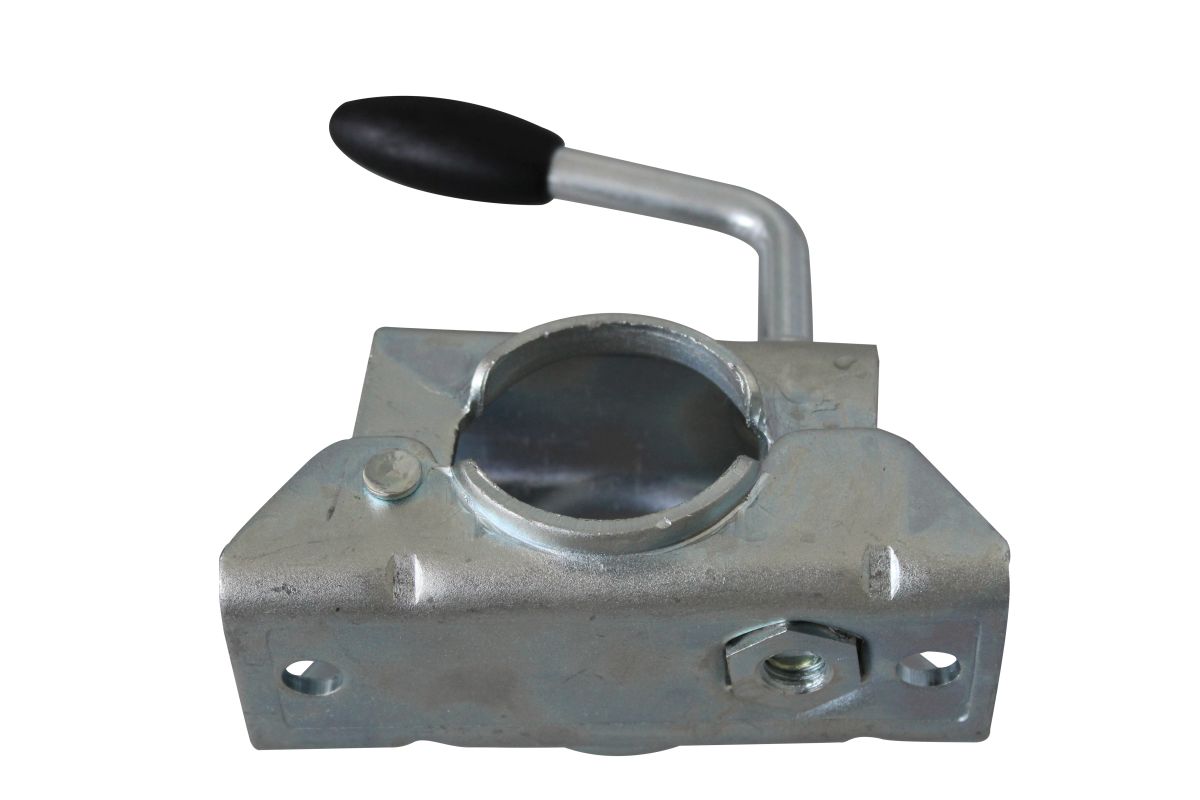 BÜNTE Klemmhalter, f. Stützrad/Stütze Ø 48 mm 2-Loch, Lochabstand 105 mm, Bohrungen Ø 10,5 mm BÜNTE Klemmhalter, f. Stützrad/Stütze Ø 48 mm 2-Loch, Lochabstand 105 mm, Bohrungen Ø 10,5 mm
