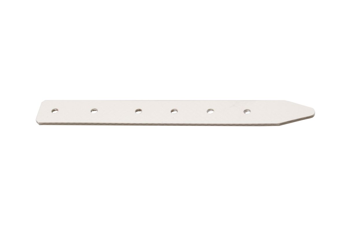 Strippe, 20 x 170 mm, Lochabstand 25 mm, beige Kunststoff