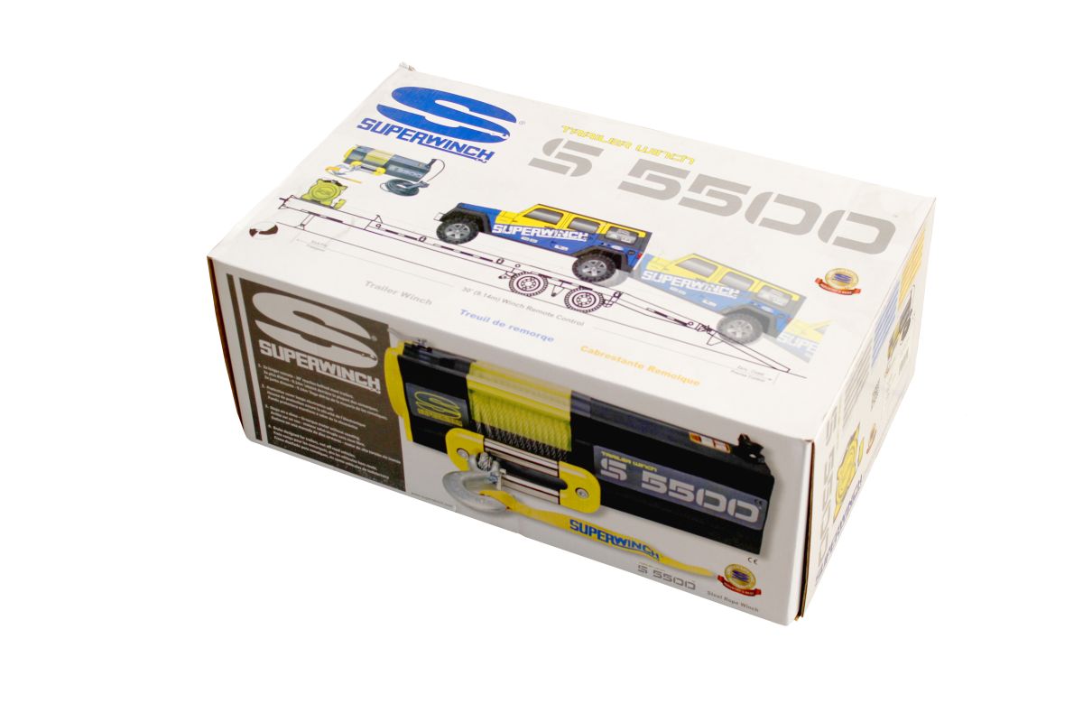SUPERWINCH S5500  2494 kg, 12 V, Stahlseil SUPERWINCH S5500  2494 kg, 12 V, Stahlseil