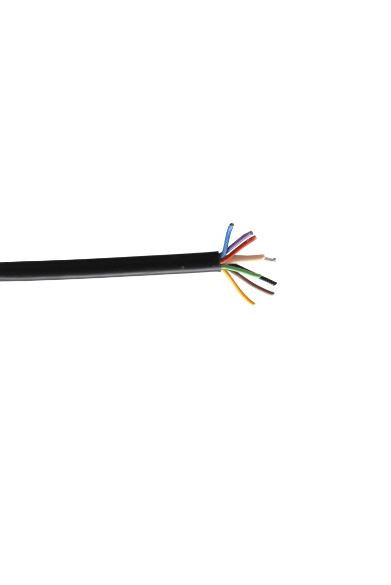 Fahrzeugkabel, 8-polig, 7 x 1 + 1 x 1,5 mm² (Meterware), VPE: 50 m Rolle Fahrzeugkabel, 8-polig, 7 x 1 + 1 x 1,5 mm² (Meterware), VPE: 50 m Rolle