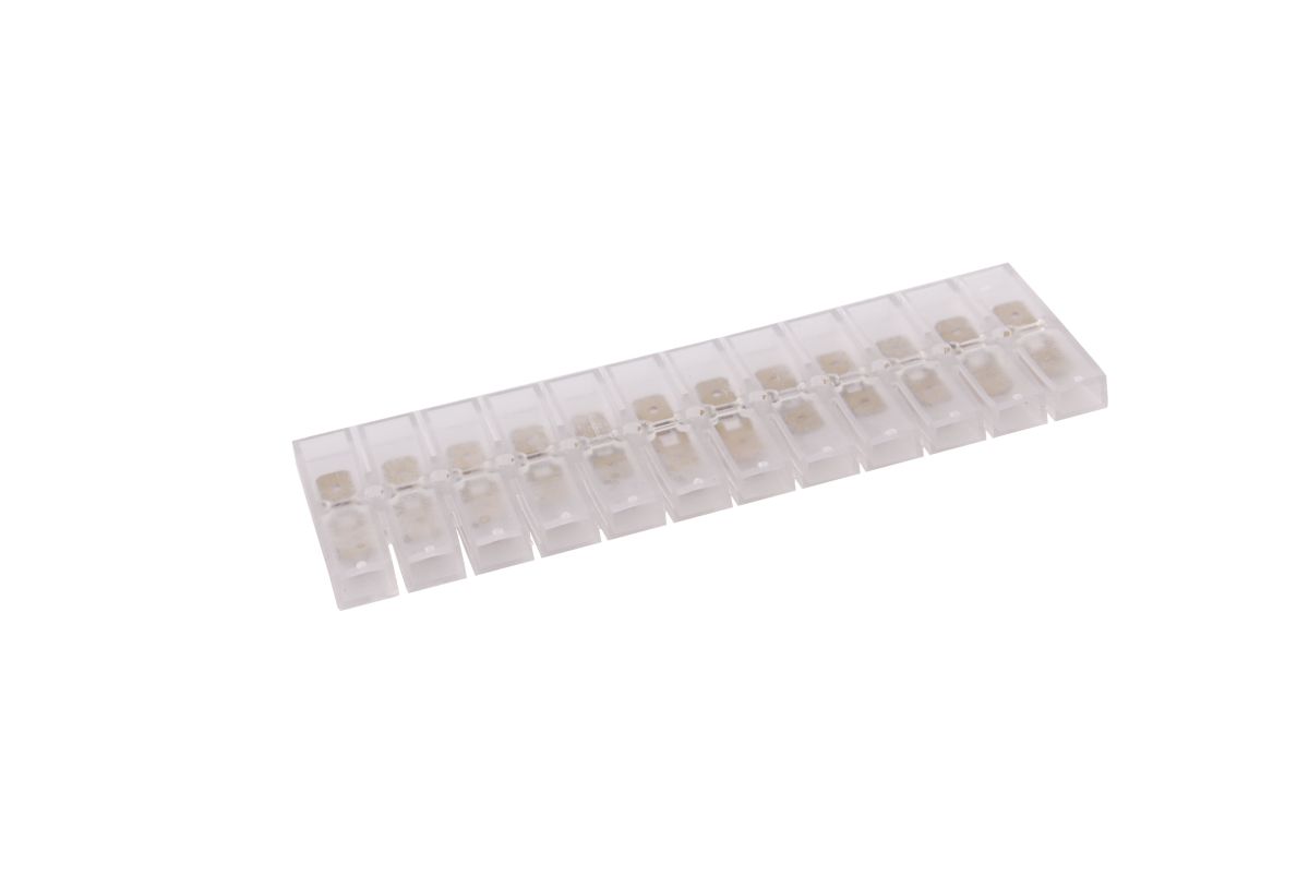 GEKA Leitungsverbinder, m. 12 Flachsteckanschlüsse 6,3 mm², 42 mm breit