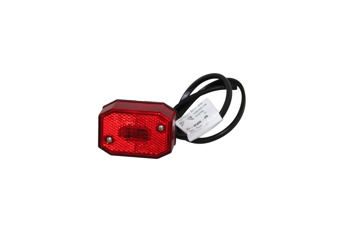 ASPÖCK Flexipoint I Begrenzungsleuchte rot m. Rückstrahler, 0,5 m DC-Kabel ASPÖCK Flexipoint I Begrenzungsleuchte rot m. Rückstrahler, 0,5 m DC-Kabel