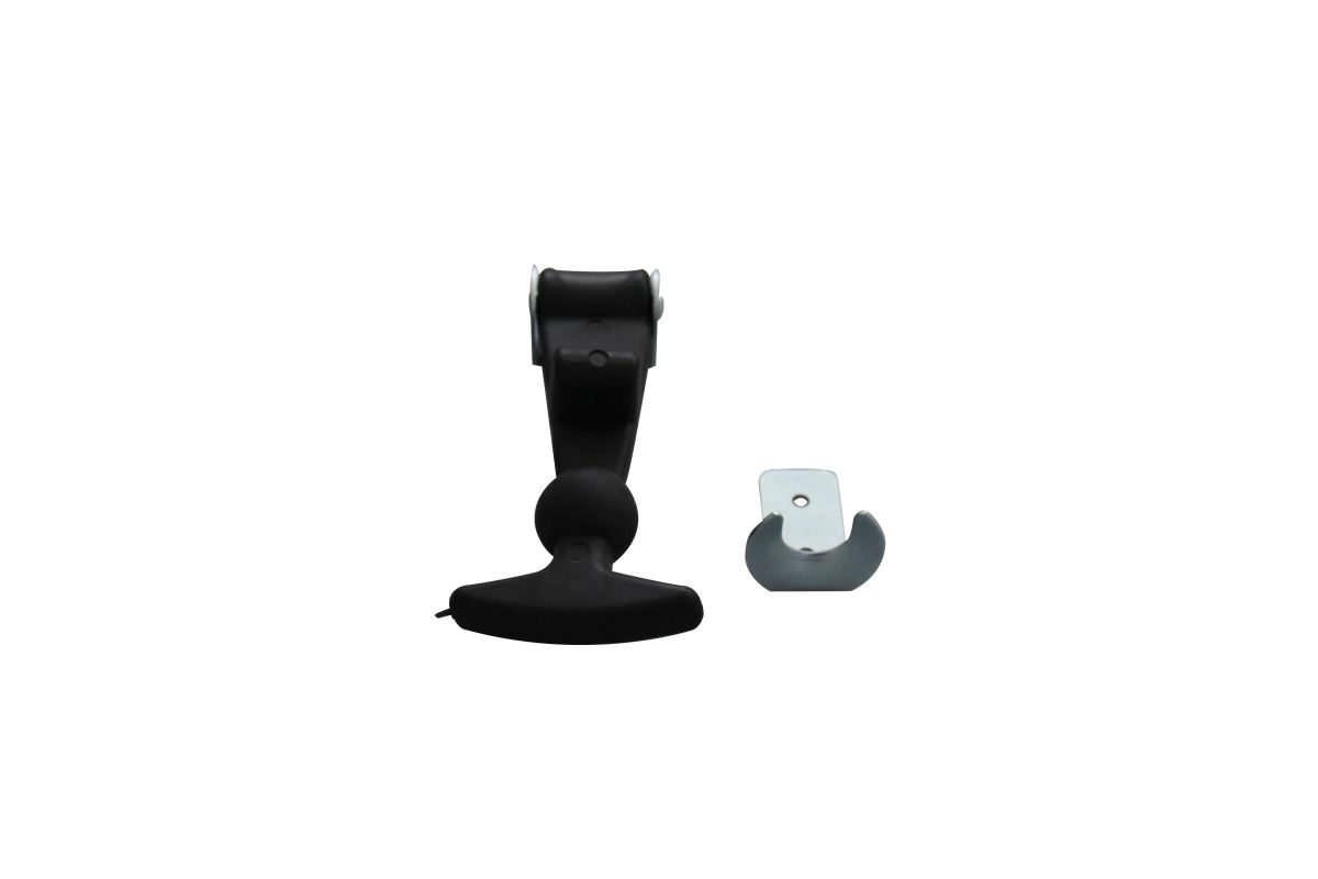 Haubenhalter kpl., schwarz, Gu Haubenhalter kpl., schwarz, Gu