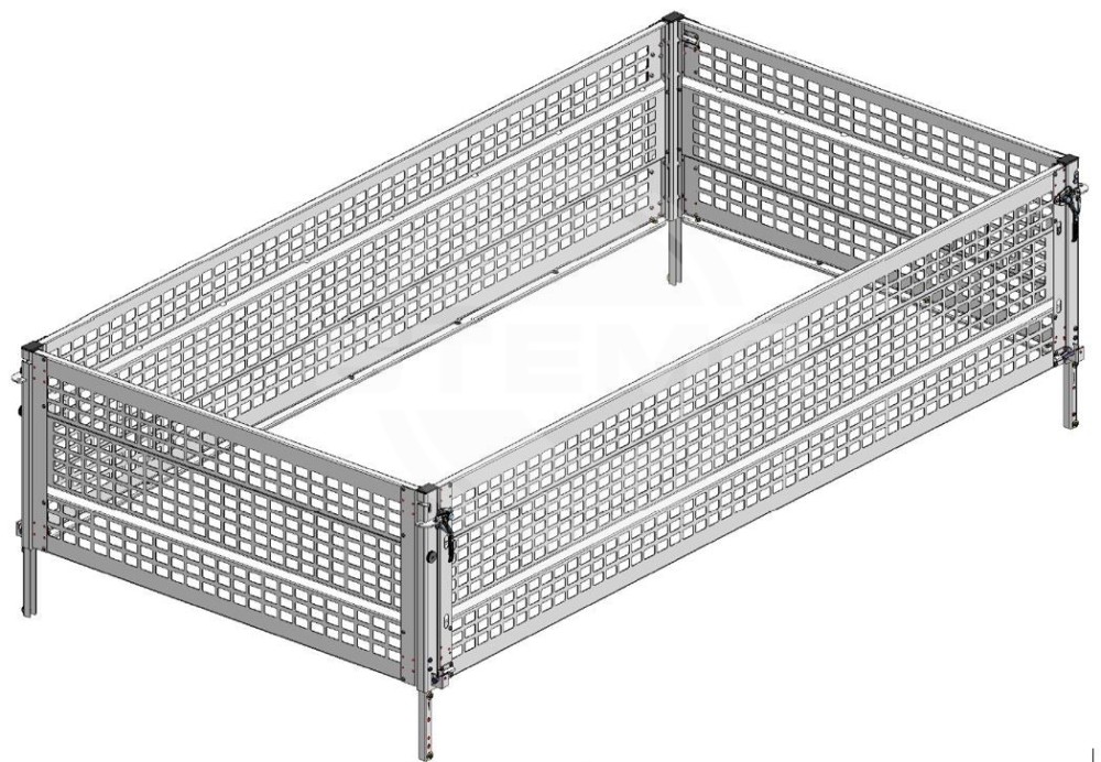 Gitteraufsatz 66 cm für Rückwärtskipper Rocko Smart (RKE..-27-15..B)