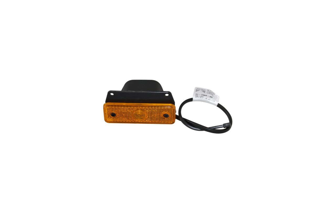 ASPÖCK Sidepoint Seitenmarkierungsleuchte gelb  m. Rückstrahler, Halter, 0,3 m DC-Kabel ASPÖCK Sidepoint Seitenmarkierungsleuchte gelb  m. Rückstrahler, Halter, 0,3 m DC-Kabel