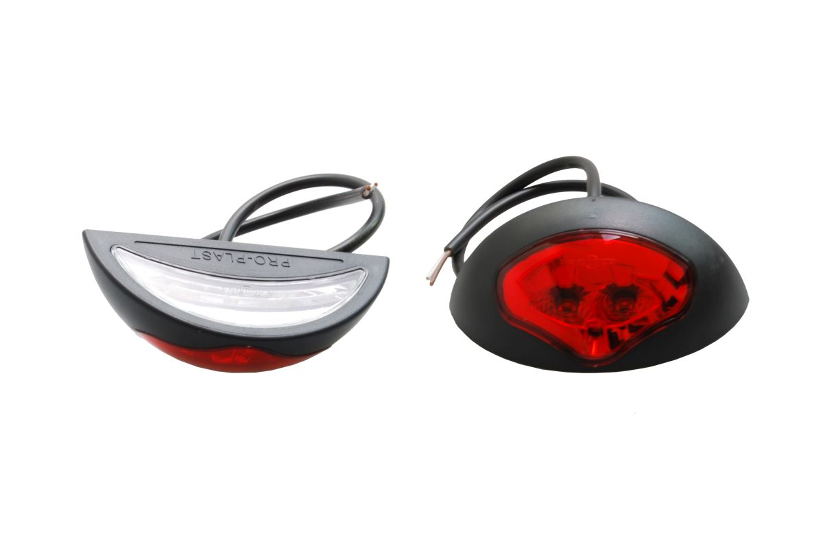 PROPLAST Pro-Reg Kennzeichen-/Schlussleuchte LED m. 0,5 m Kabel, 12/24 V