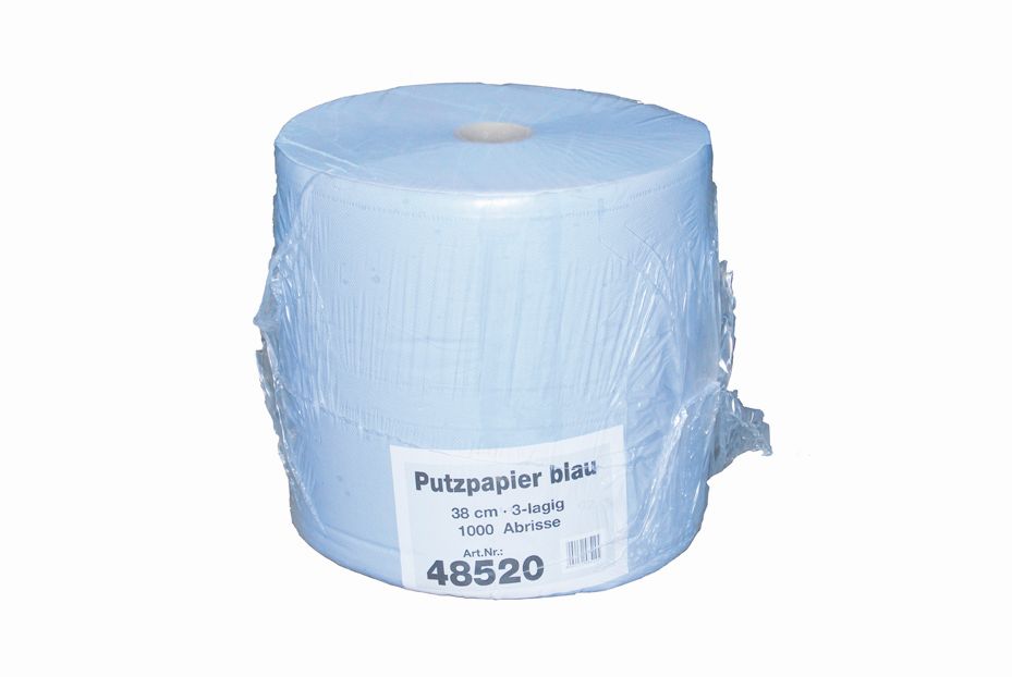 Putzpapier blau, 3 lagig Putzpapier blau, 3 lagig