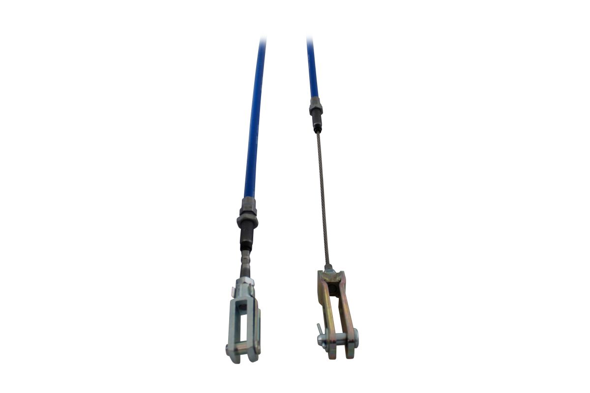 KNOTT Bowdenzug, HL 1460/SL 2000 mm, Nirosta Gabelkopf/Gabelkopf, Gewinde Hülle M16/M16