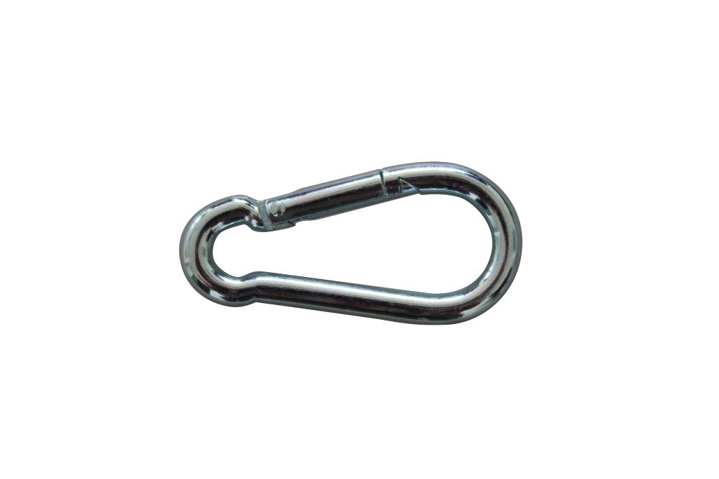 Karabinerhaken, Ø 7 x 70 mm, Tragkraft 180 kg Stahl verzinkt Karabinerhaken, Ø 7 x 70 mm, Tragkraft 180 kg Stahl verzinkt