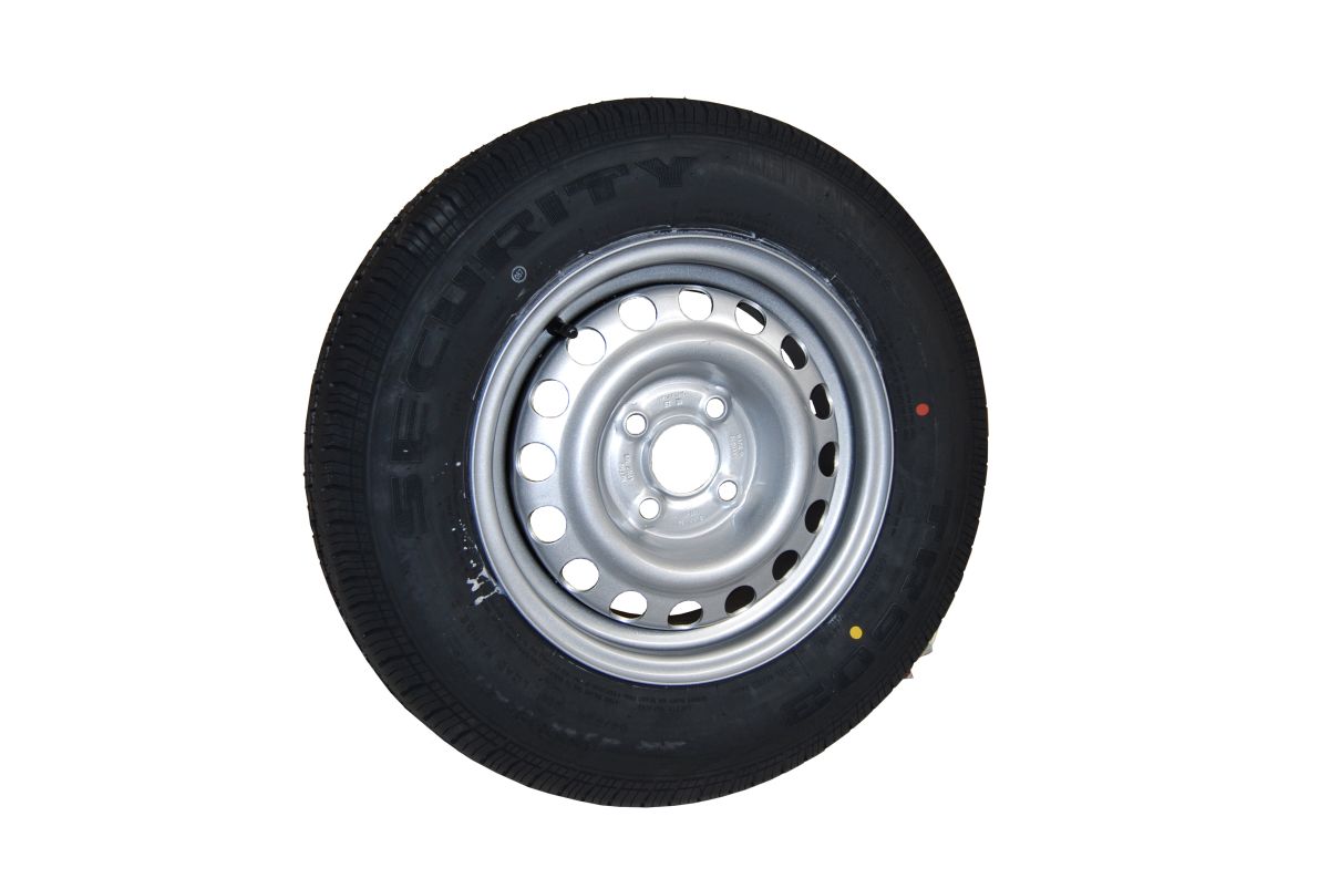SECURITY Komplettrad 165R13C, 96N, TR603, M+S a. Felge 4,5Jx13, 4/57/100, ET 30, 670 kg SECURITY Komplettrad 165R13C, 96N, TR603, M+S a. Felge 4,5Jx13, 4/57/100, ET 30, 670 kg