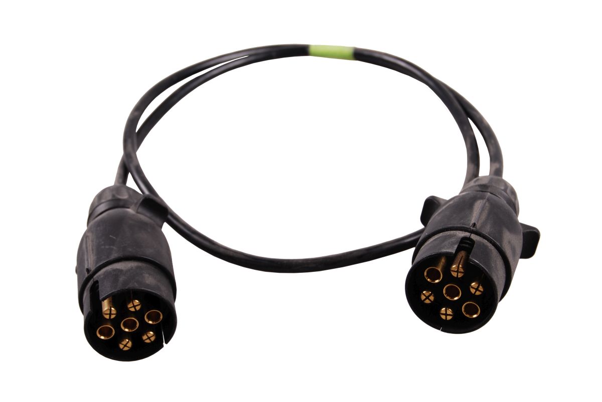 Zwischenkabel, 7-polig, 1 m, m. 2 x Stecker  Kunststoff