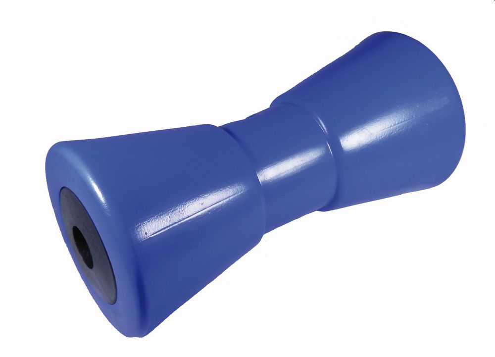 Kielrolle konisch, blau 200x95 Bohrloch 21 mm