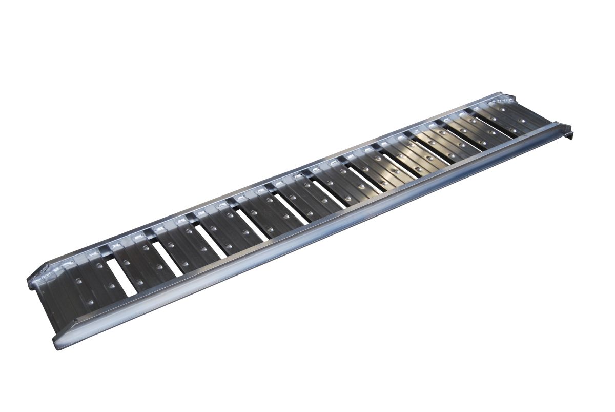 Auffahrrampe, 340 x 1800 x 60 mm, 200 kg m. Hakenprofil, Aluminium Auffahrrampe, 340 x 1800 x 60 mm, 200 kg m. Hakenprofil, Aluminium