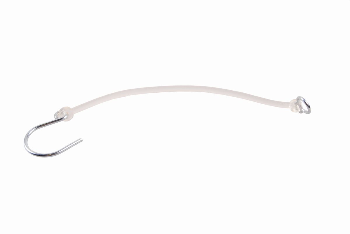 Sicherungsschnur, 250 mm, m. Haken/Öse PVC