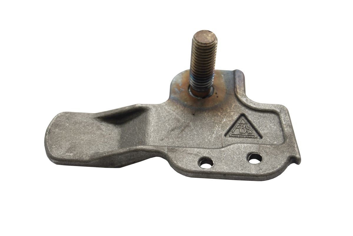 FBS Anschweißplatte lang, links, 81 x 139,5 mm m. Gewindebolzen M14 x 38 mm, z. Anschweißen FBS Anschweißplatte lang, links, 81 x 139,5 mm m. Gewindebolzen M14 x 38 mm, z. Anschweißen