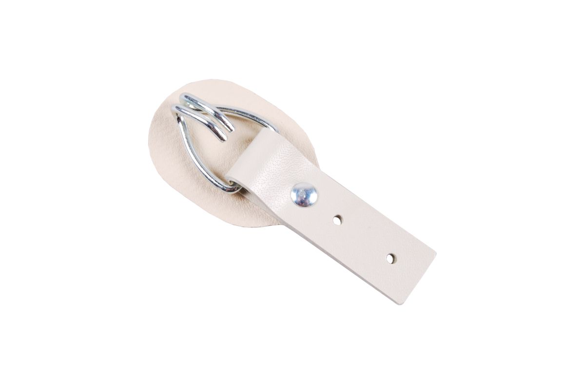 Aufrollkappe, 20 x 100 mm, Lochabstand 20 mm m. Scheuerunterlage, beige, Kunststoff Aufrollkappe, 20 x 100 mm, Lochabstand 20 mm m. Scheuerunterlage, beige, Kunststoff