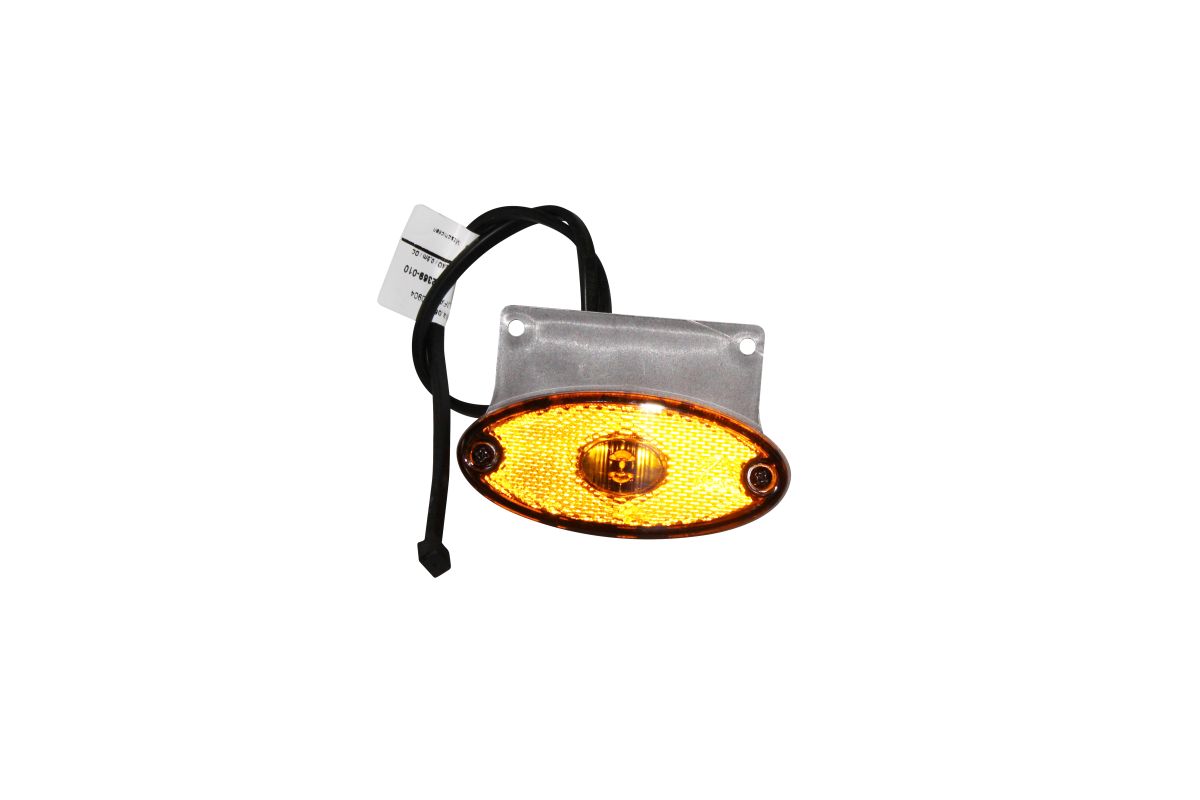 ASPÖCK Flatpoint II Seitenmarkierungsleuchte LED gelb, m. Rückstrahler, Halter, 0,5 m DC-Kabel