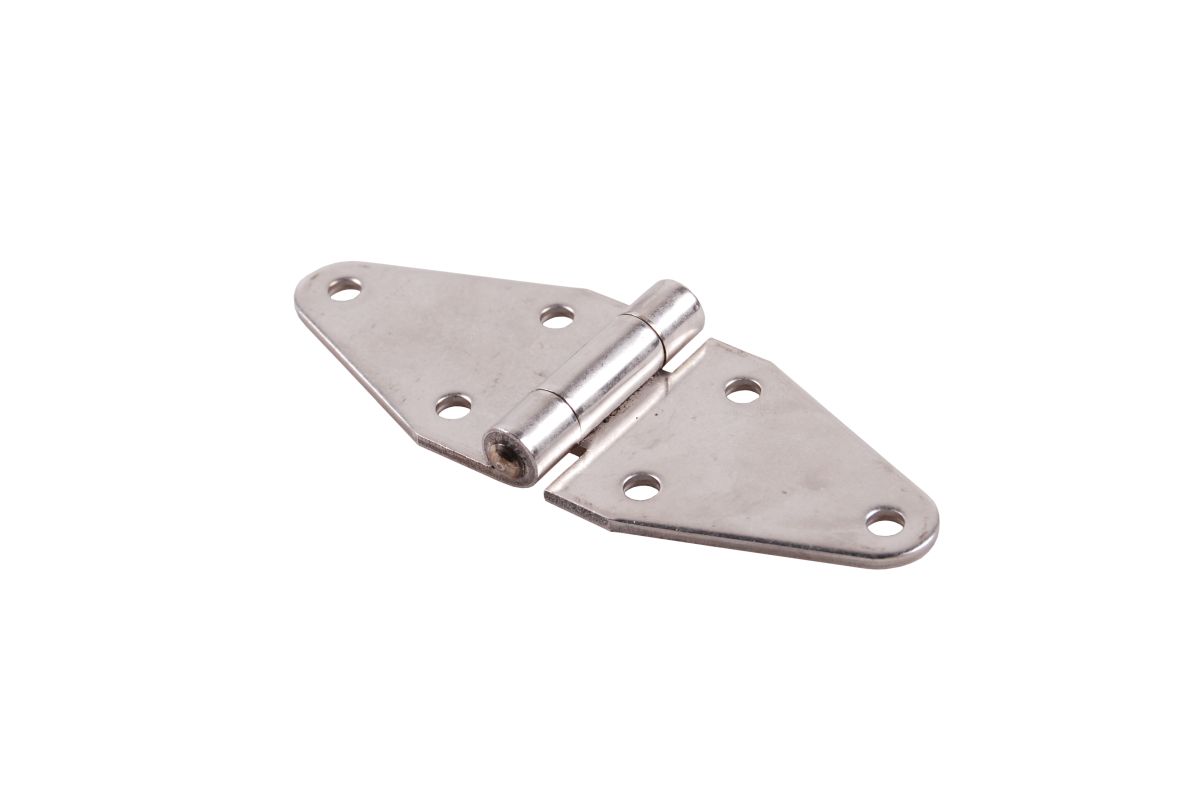 Scharnier, 50 x 140 mm, Bohrungen Ø 6,5 mm Edelstahl, Nirosta