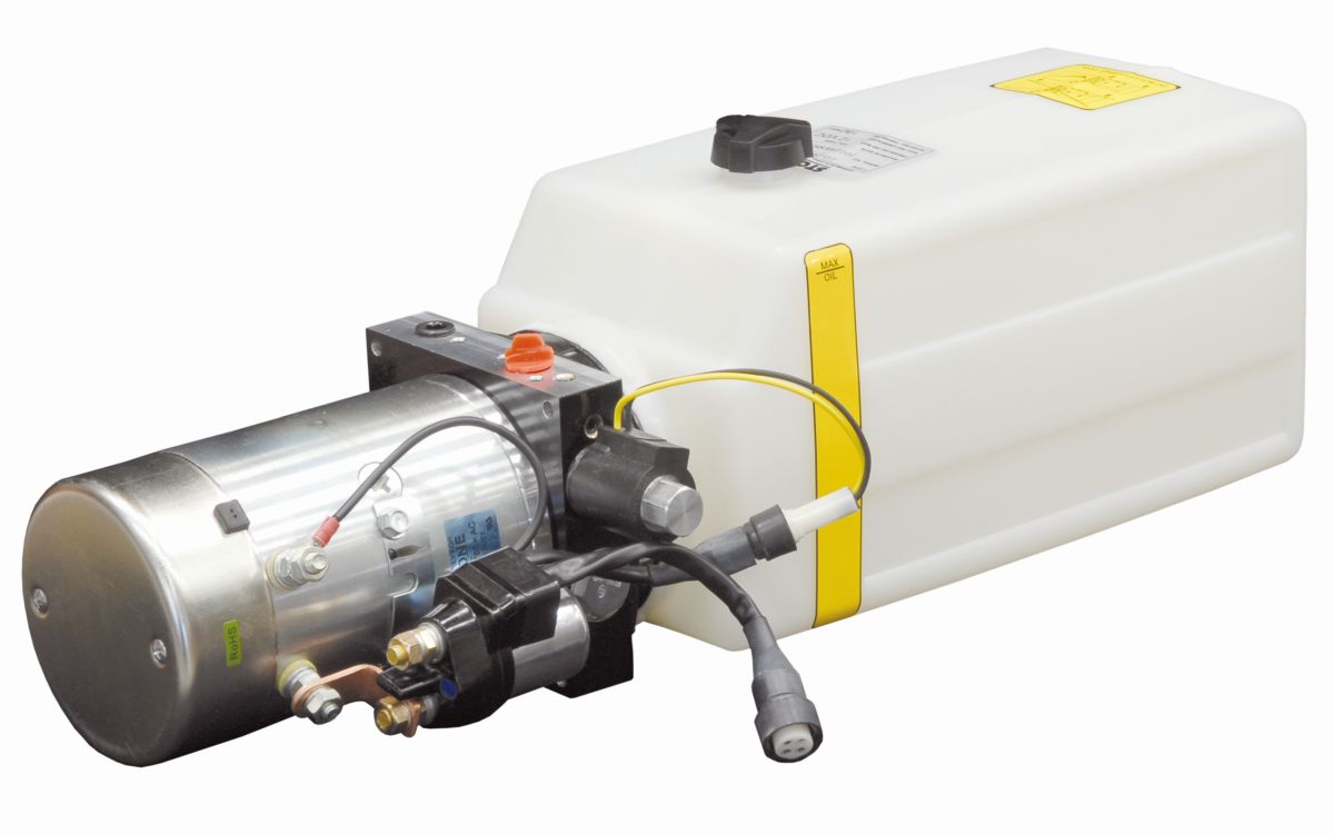 Hydro-kompakt-Aggregat 12 V, 3,1 ccm, Tank 9 Liter Hydro-kompakt-Aggregat 12 V, 3,1 ccm, Tank 9 Liter
