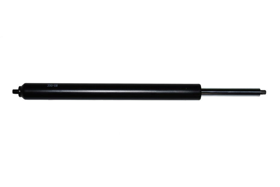 BÜNTE Gasfeder 8/19, 125 N, 245 mm, 100 mm Hub Gewindeanschlüsse M6/M6, schwarz