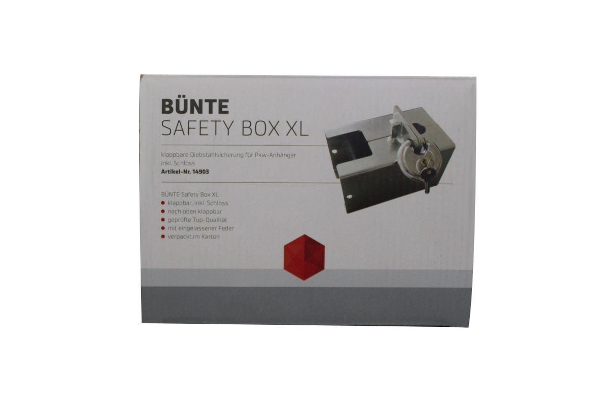 BÜNTE Safety-Box XL, klappbar, m. Schloss verpackt i. Karton