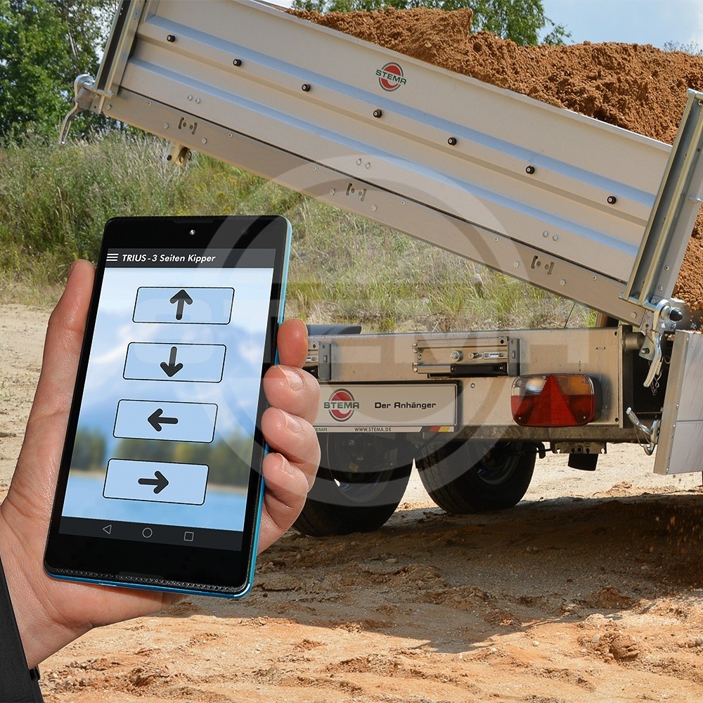 Bluetooth Empfänger mit App zum Kippen und Abladen via Smartphone