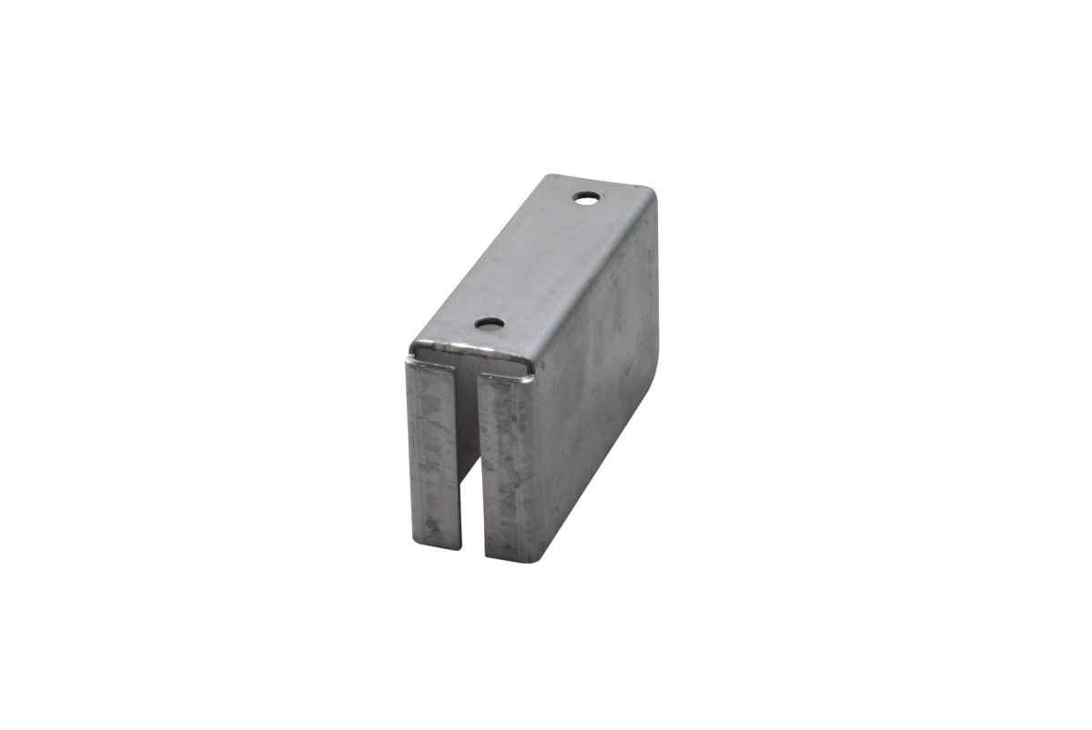 Einstecktasche, 50 x 90 x 25,5 (innen)/29,3 mm Lochabstand 65 mm, Bohrungen Ø 6,5 mm, verzinkt