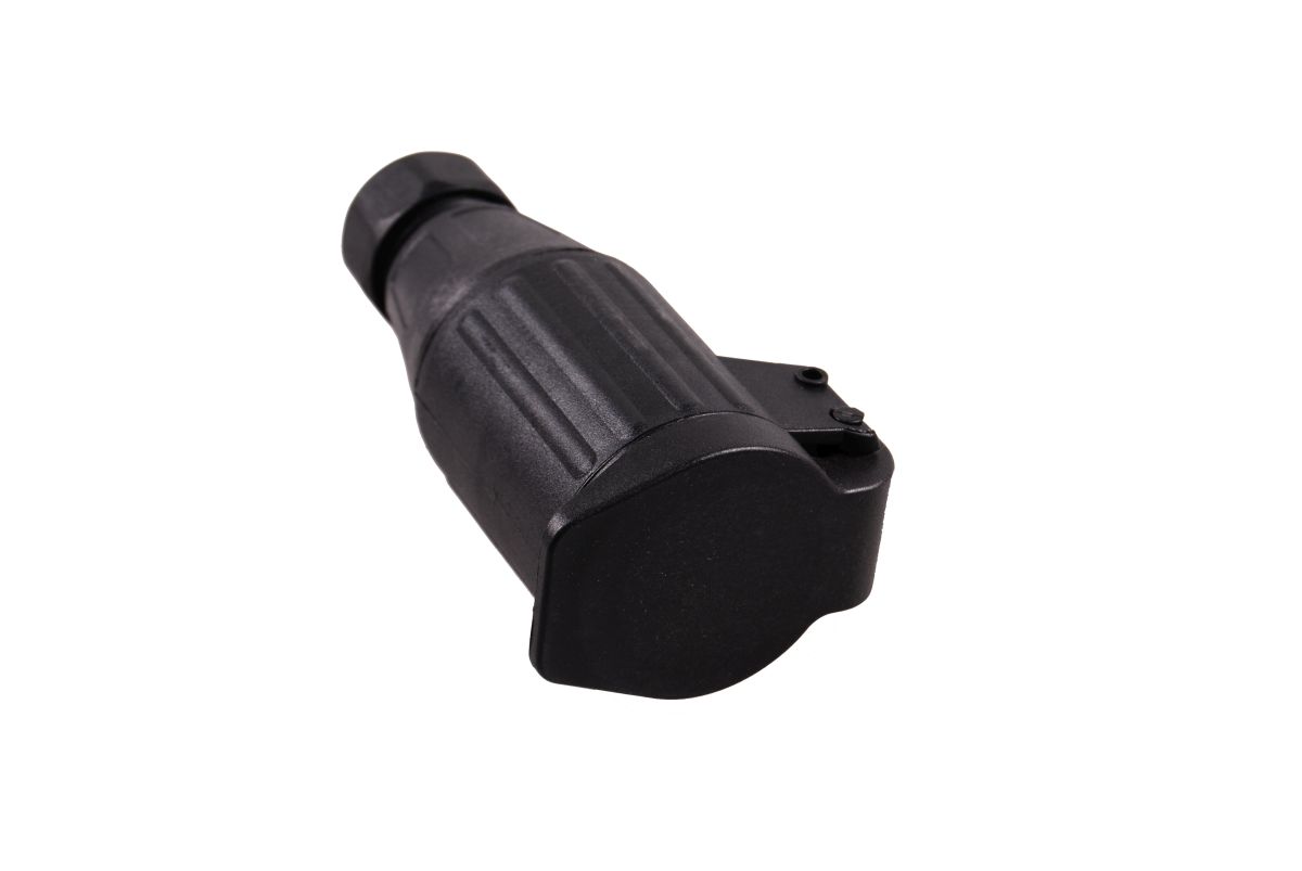 Kupplungsdose, 13-polig, m. Schraubanschluss 2 Tüllen, Kunststoff