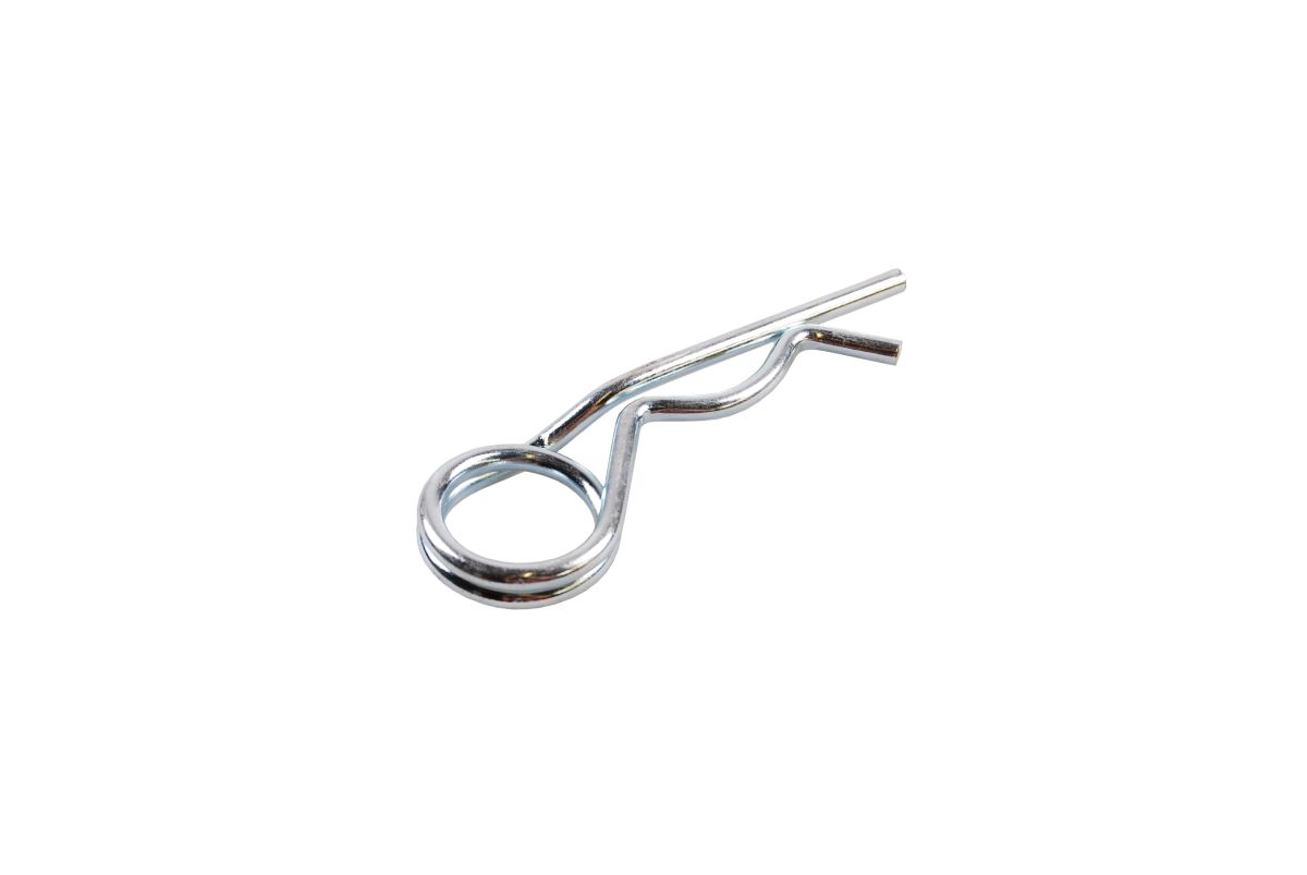 Federstecker, Ø 3 x 75 mm, doppelt gewickelt f. Bolzen Ø 13-20 mm, Stahl verzinkt Federstecker, Ø 3 x 75 mm, doppelt gewickelt f. Bolzen Ø 13-20 mm, Stahl verzinkt