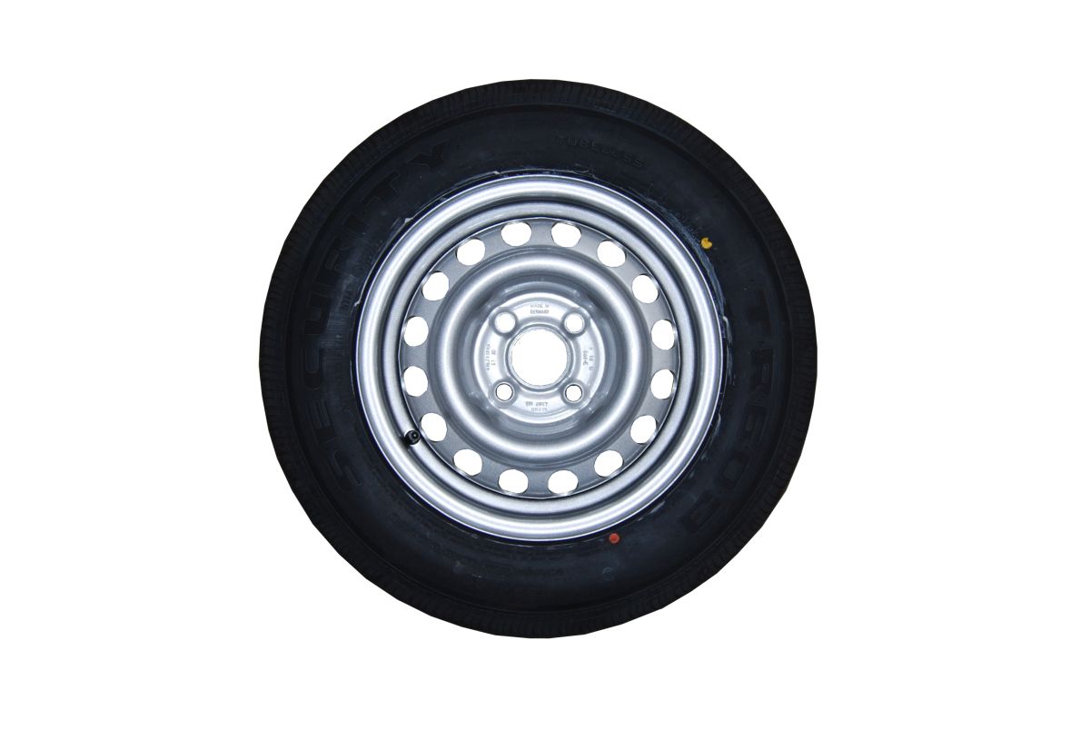 SECURITY Komplettrad 155R13C, 91N, TR603, M+S a. Felge 4,5Jx13, 4/57/100, ET 30, 615 kg SECURITY Komplettrad 155R13C, 91N, TR603, M+S a. Felge 4,5Jx13, 4/57/100, ET 30, 615 kg