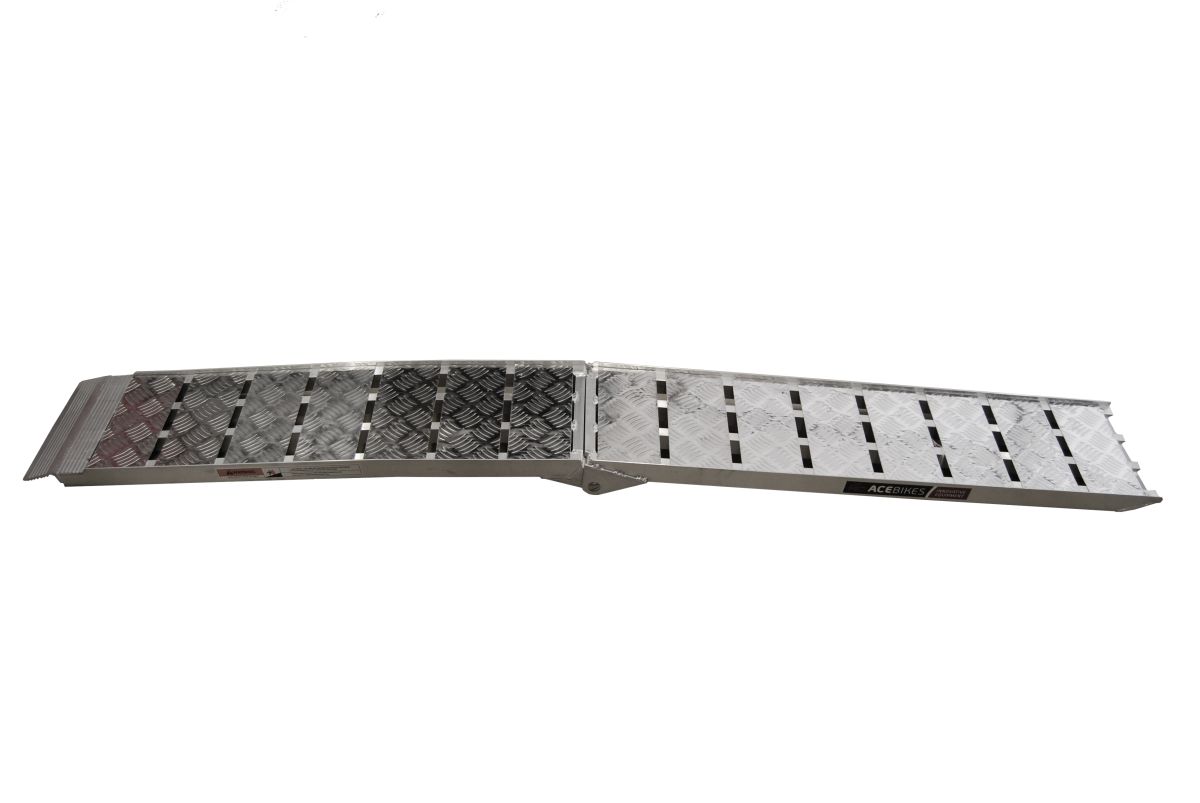 ACEBIKES Motorrad-Auffahrrampe, 285 x 2230 mm 680 kg, klappbar, m. Auflagerprofil, Aluminium ACEBIKES Motorrad-Auffahrrampe, 285 x 2230 mm 680 kg, klappbar, m. Auflagerprofil, Aluminium