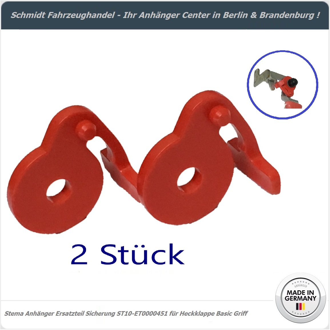 rote Stema Kunststoffsicherung ET0000451 rote Stema Kunststoffsicherung ET0000451
