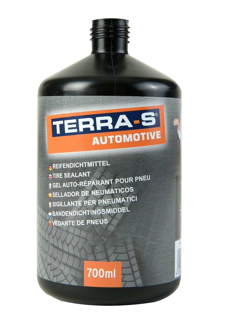 TERRA-S Ersatzflasche, 700 ml Reifendichtmittel, schwarz