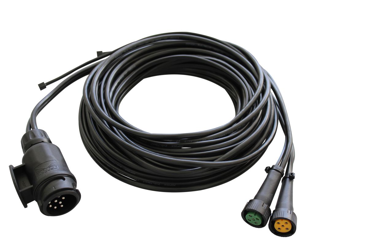 ASPÖCK Anschlusskabel, 6 m, 13-polig, 5-polige BV 2 x Abgang 4,5 m DC-Kabel ASPÖCK Anschlusskabel, 6 m, 13-polig, 5-polige BV 2 x Abgang 4,5 m DC-Kabel