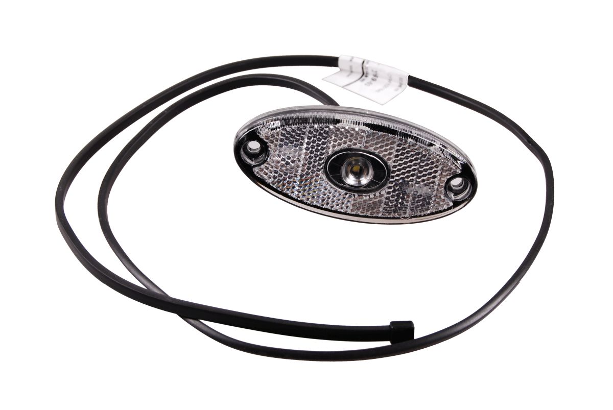 ASPÖCK Flatpoint II Begrenzungsleuchte LED weiß m. Rückstrahler, 1 m DC-Kabel ASPÖCK Flatpoint II Begrenzungsleuchte LED weiß m. Rückstrahler, 1 m DC-Kabel