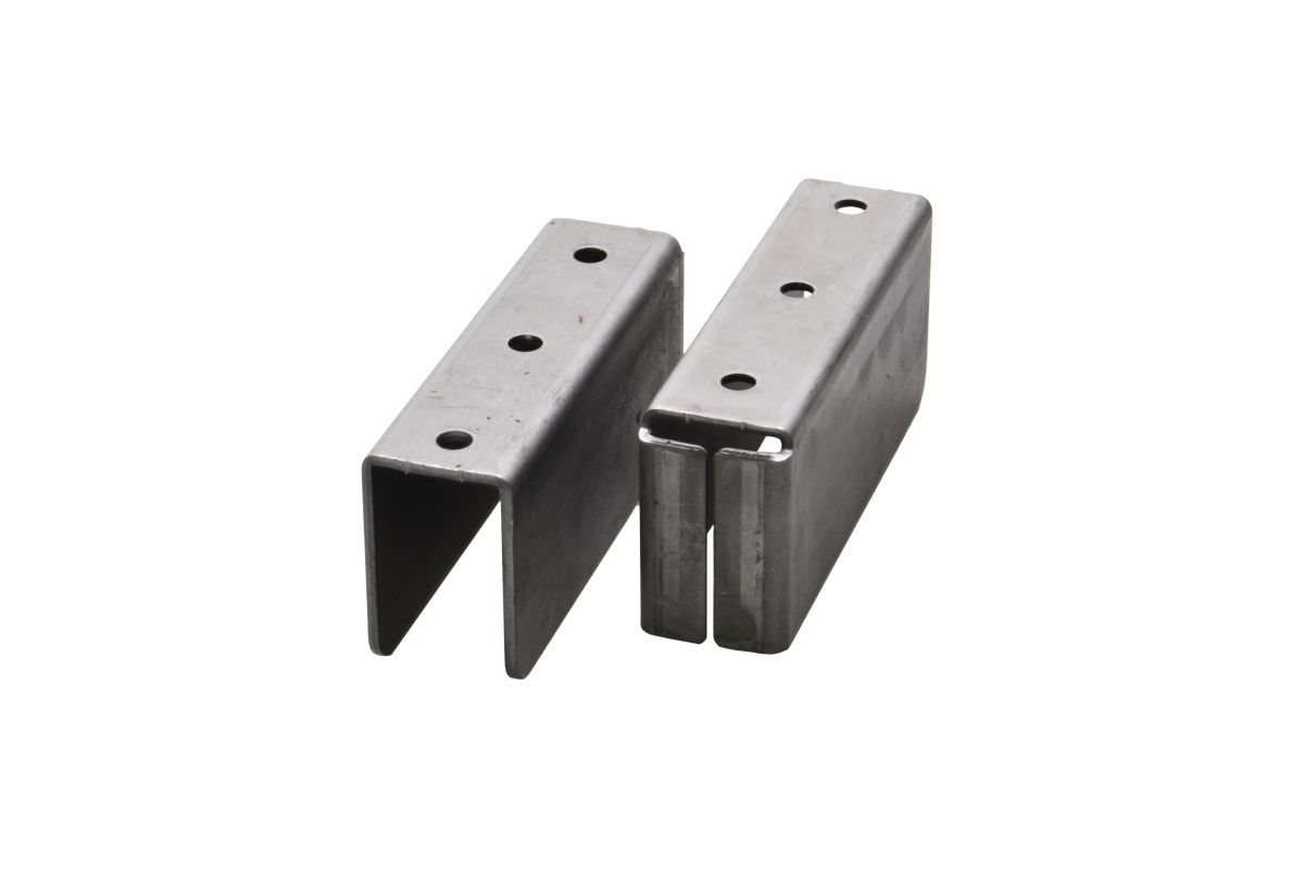 Einstecktasche, 50 x 111 x 25,5 (innen)/29,9 mm Lochabstand 40 mm, Bohrungen Ø 6,5 mm, Stahl roh
