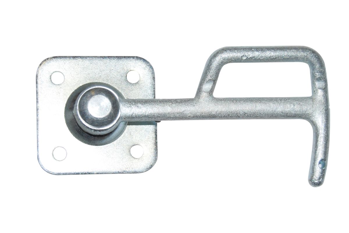 Kastenverschluss, links, Größe 0 Hebellänge 116 mm, m. Bügelgriff, Stahl verzinkt