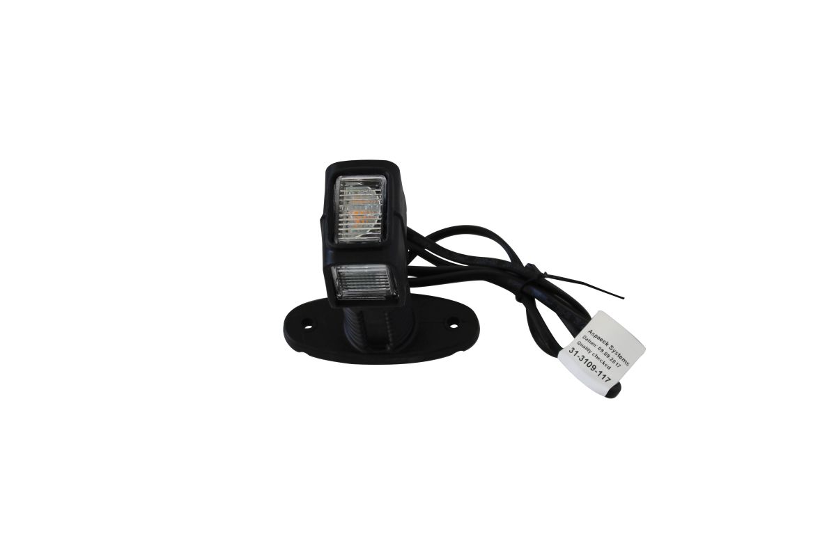 ASPÖCK Superpoint IV Umrissleuchte LED  rot/weiß/gelb links, m. SML, 1 m DC-Kabel ASPÖCK Superpoint IV Umrissleuchte LED  rot/weiß/gelb links, m. SML, 1 m DC-Kabel