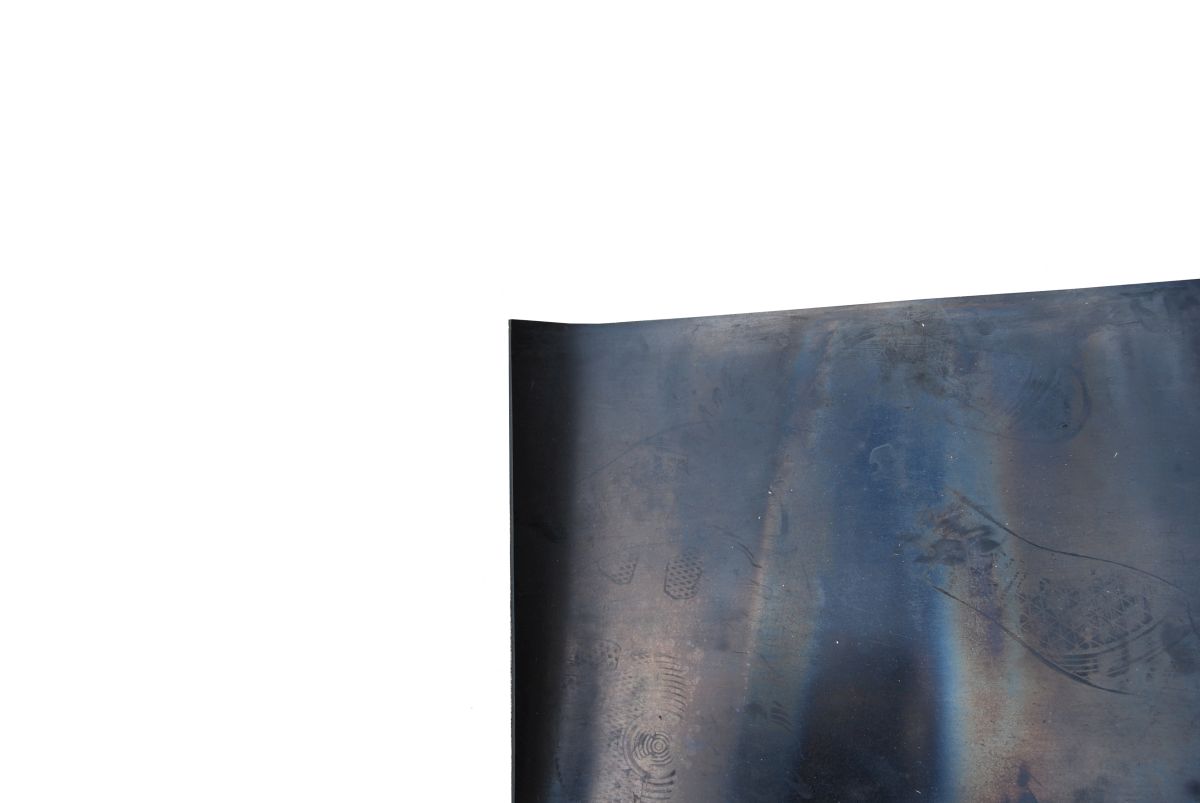 Wandtrittschutz/Zwischenwand, 4 x 1200 mm, schwarz beidseitig glatt, Gummi, (Meterware), VPE: 10 m
