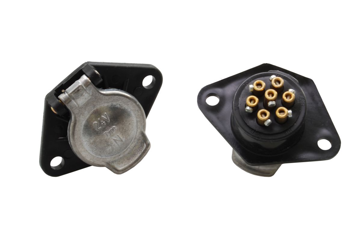 Steckdose 7-Polig Kunststoff 24-V