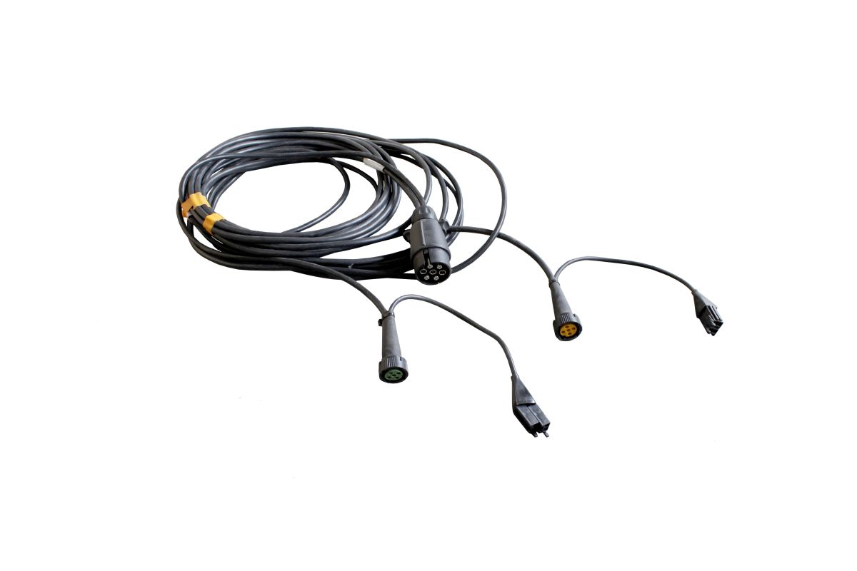ASPÖCK Anschlusskabel, 8 m, 7-polig, 5-polige BV 2 x Abgang 0,2 m Kabel m. SV